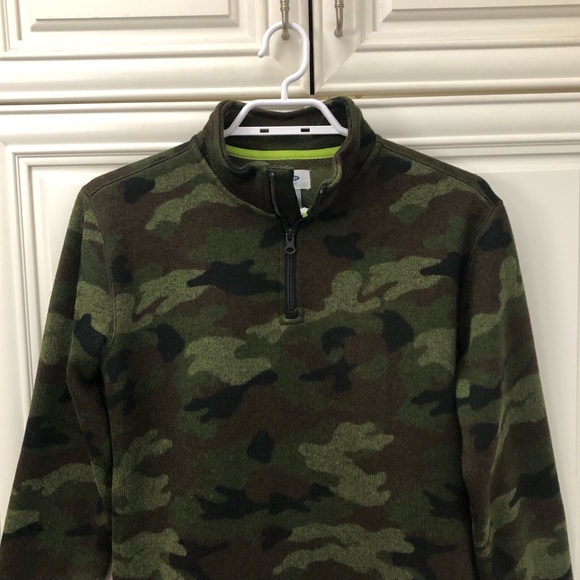 Old Navy fleece lined kids partial zip sweater - Picture 2 of 12